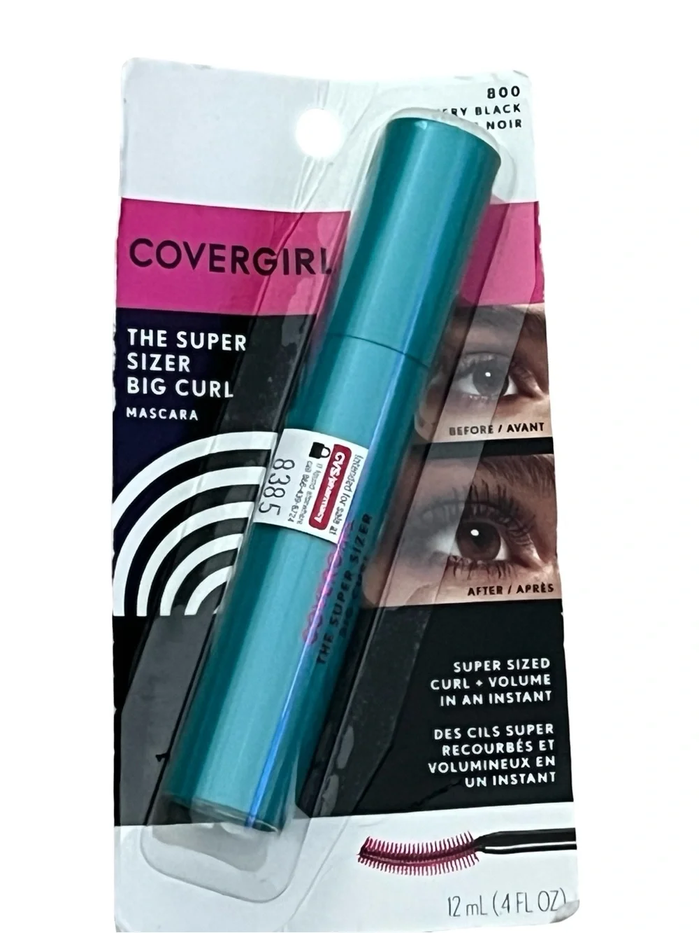 CoverGirl The Super Sizer Big Curl Mascara Very Black 800 FINAL PRICE DROP